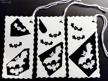 Geschenkanhänger Karte Fledermaus